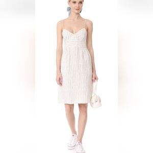 Theory Melaena B Striped Linen Dress
